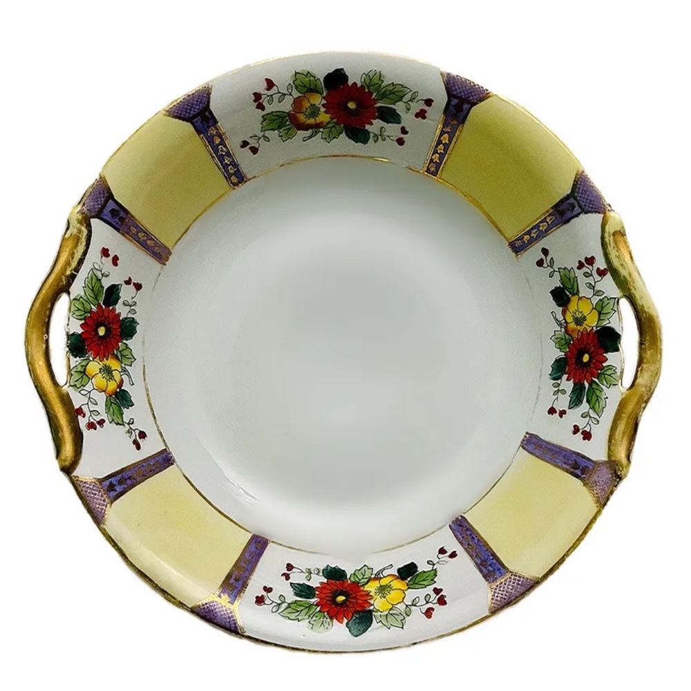 Vintage Noritake Morimura Floral Pattern Serving Plate